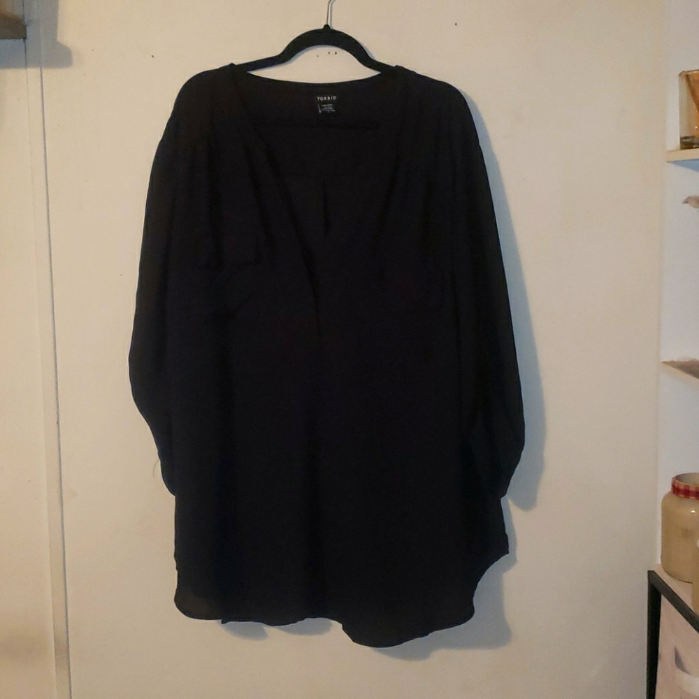 Torrid Harper Georgette Pullover Top